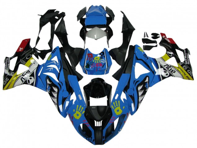 2009-2014 White Blue Black Yellow Shark BMW S1000RR Motorcycle Fairings UK