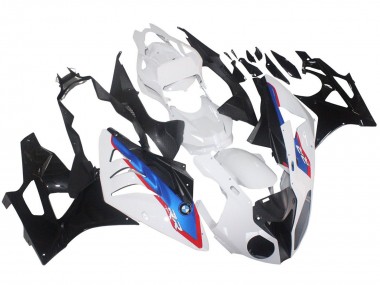 Buy 2009-2014 White Red Blue Glossy Black HP Becker Caabon BMW S1000RR Motorcycle Fairings UK