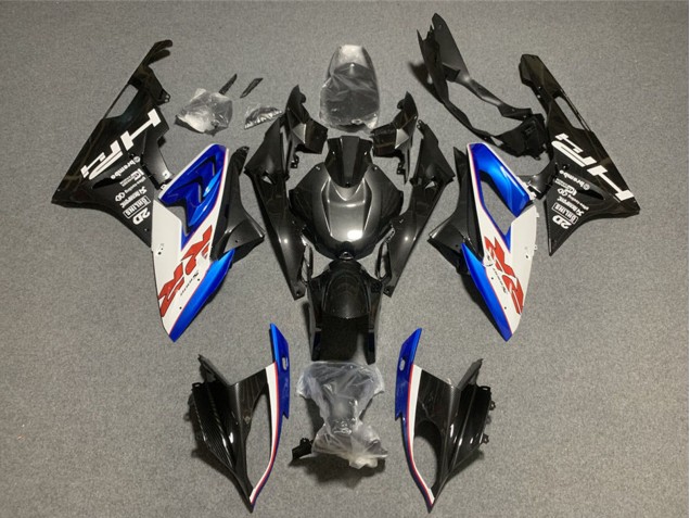 2009-2014 White Blue Glossy Black HP Red RR BMW S1000RR Motorcycle Fairings UK