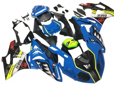 Buy 2009-2014 Blue Yellow Red Black Shark VR 46 BMW S1000RR Motorcycle Fairings UK