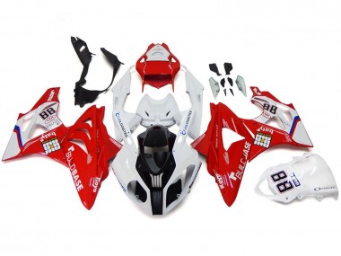 Buy 2009-2014 White Red BMW S1000RR Motorcycle Fairings UK