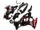 2004-2006 Glossy Black Red Flame Suzuki GSX600F/GSX750F Motorcycle Fairings UK