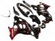 2004-2006 Glossy Black Red Flame Suzuki GSX600F/GSX750F Motorcycle Fairings UK
