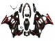 2004-2006 Glossy Black Red Flame Suzuki GSX600F/GSX750F Motorcycle Fairings UK