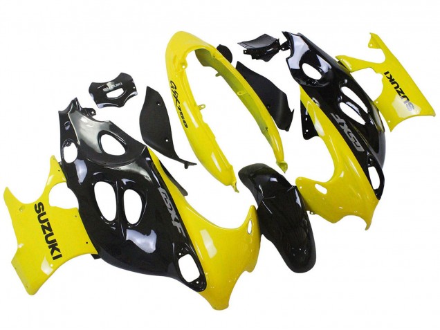 2004-2006 Glossy Black Yellow Suzuki GSX600F/GSX750F Motorcycle Fairings UK