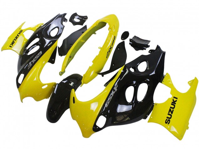 2004-2006 Glossy Black Yellow Suzuki GSX600F/GSX750F Motorcycle Fairings UK
