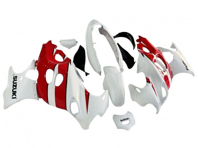 2004-2006 White Red Suzuki GSX600F/GSX750F Motorcycle Fairings UK