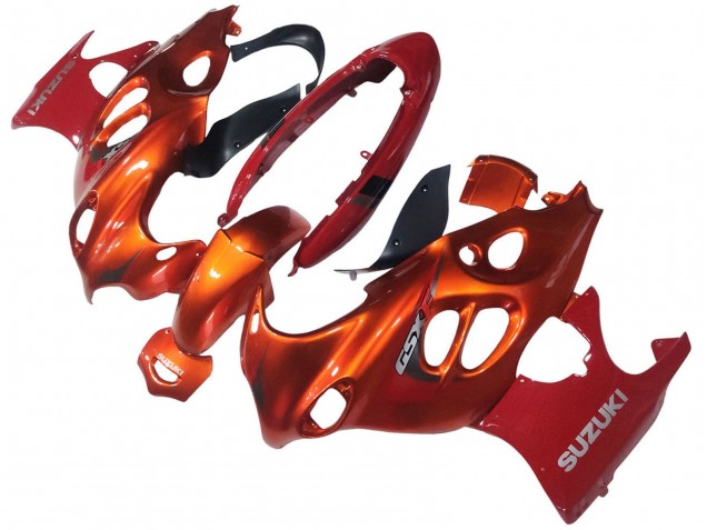 2004-2006 Burnt Oange White Logo Suzuki GSX600F/GSX750F Motorcycle Fairings UK