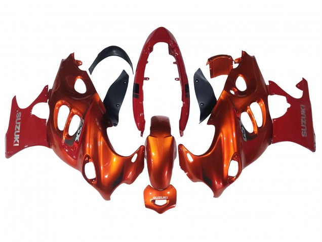 2004-2006 Burnt Oange White Logo Suzuki GSX600F/GSX750F Motorcycle Fairings UK