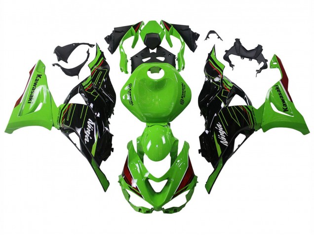 2023-2025 Green Black Kawasaki ZX6R Motorcycle Fairings UK