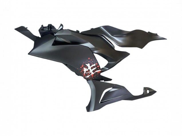 2023-2025 Black White with Flower Kawasaki ZX6R Motorcycle Fairings UK