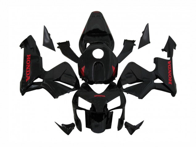 2003-2004 Glossy Black Red Decals Honda CBR600RR Motorcycle Fairings UK