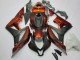 2007-2008 Orange Matte Black Honda CBR600RR Motorcycle Fairing Kits UK