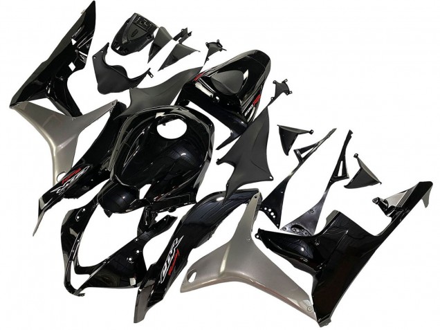 2007-2008 Silver Glossy Black Honda CBR600RR Motorcycle Fairing Kits UK