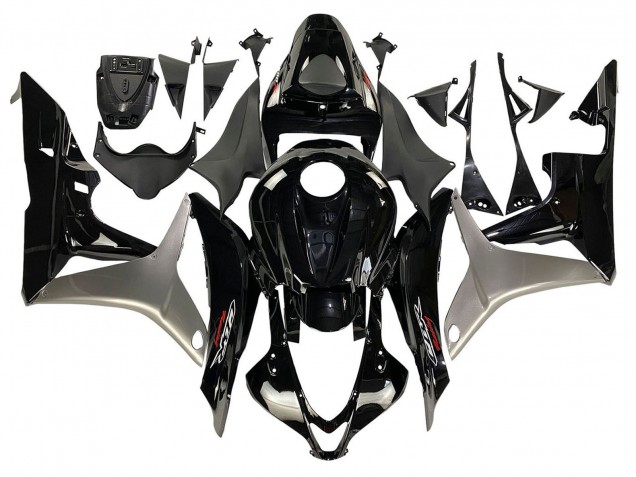 2007-2008 Silver Glossy Black Honda CBR600RR Motorcycle Fairing Kits UK