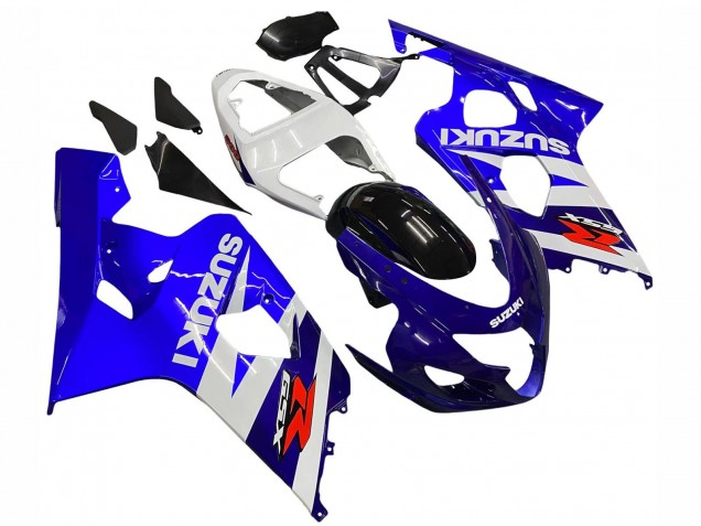 2004-2005 White Blue Black Red Suzuki GSXR 600 / GSXR 750 Motorcycle Fairing Kits UK