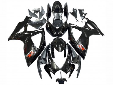 Buy 2006-2007 Glossy Black Silver Red Suzuki GSXR 600 / GSXR 750 Motorcycle Fairings UK