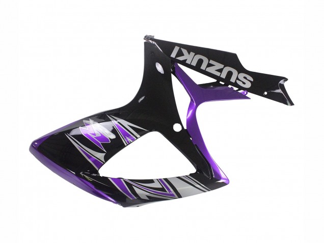 2006-2007 Purple Glossy Black Suzuki GSXR 600 / GSXR 750 Motorcycle Fairing Kits UK