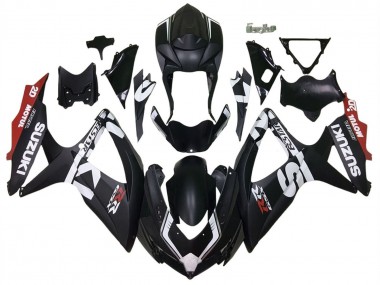 Buy 2008-2010 Matte Black Red White Suzuki GSXR 600 / GSXR 750 Motorcycle Fairings UK