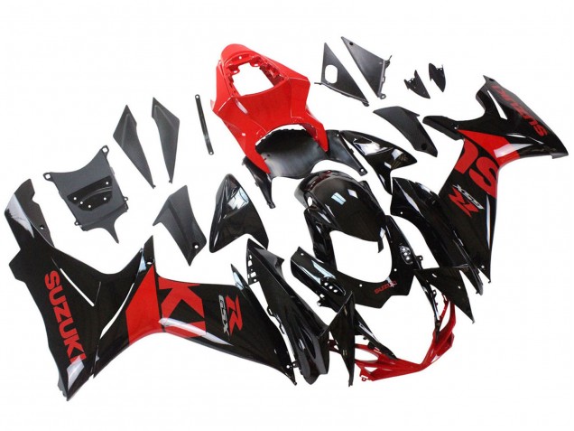2011-2024 Red Glossy Black Suzuki GSXR 600 / GSXR 750 Motorcycle Fairing Kits UK