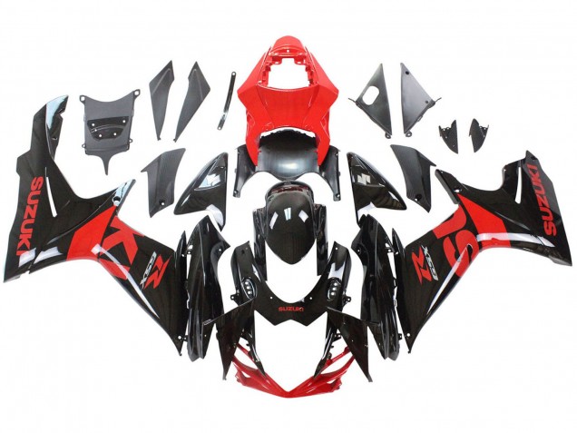 2011-2024 Red Glossy Black Suzuki GSXR 600 / GSXR 750 Motorcycle Fairing Kits UK
