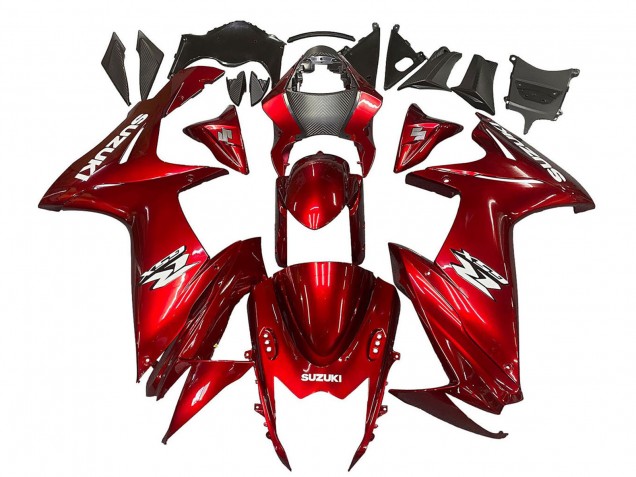 2011-2024 Red White Decal Suzuki GSXR 600 / GSXR 750 Motorcycle Fairings UK