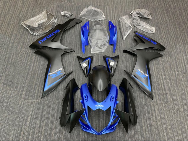 2011-2024 Blue Matte Black Suzuki GSXR 600 / GSXR 750 Motorcycle Fairing Kits UK