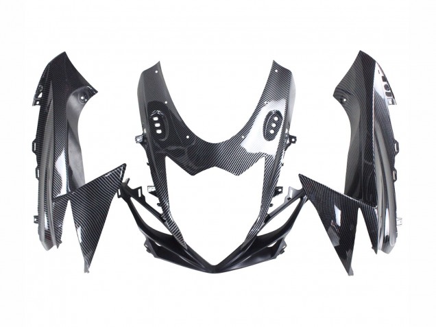 2011-2024 Black Carbon Fiber Red Suzuki GSXR 600 / GSXR 750 Motorcycle Fairings UK