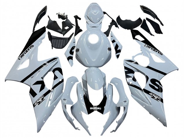 2005-2006 White Black Suzuki GSXR 1000 Motorcycle Fairings UK