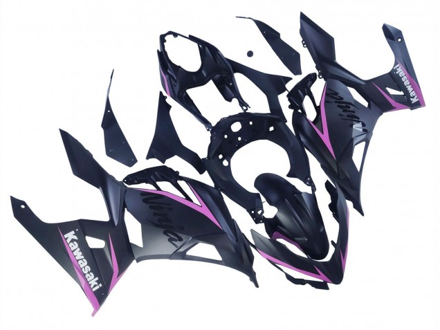 2018-2024 Matte Black Pink Kawasaki Ninja 400 Motorcycle Fairings UK
