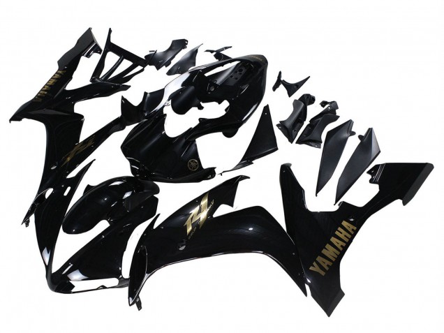 2004-2006 Glossy Black Gold Decals Yamaha YZF 1000 R1 Motorcycle Fairings UK