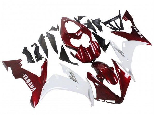 2004-2006 Red White Yamaha YZF 1000 R1 Motorcycle Fairings UK