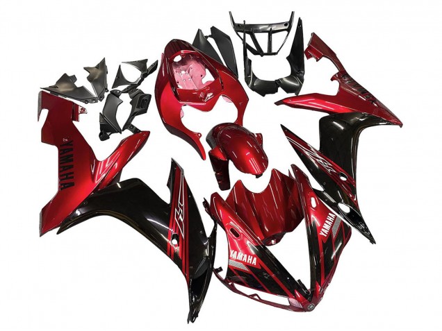 2004-2006 Red Glossy Black Yamaha YZF 1000 R1 Motorcycle Fairings UK