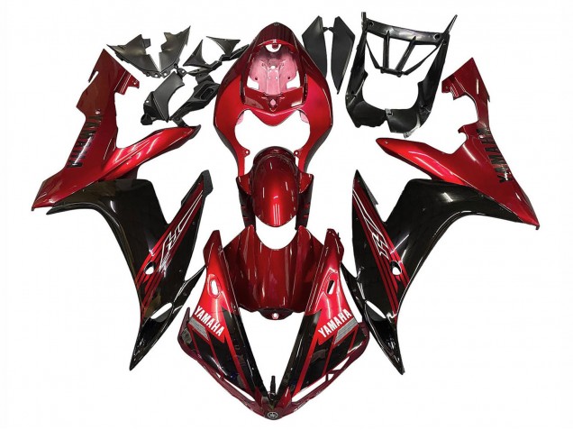 2004-2006 Red Glossy Black Yamaha YZF 1000 R1 Motorcycle Fairings UK