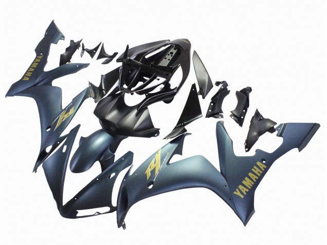 2004-2006 Dark Blue Gold Decals Yamaha YZF 1000 R1 Motorcycle Fairings UK