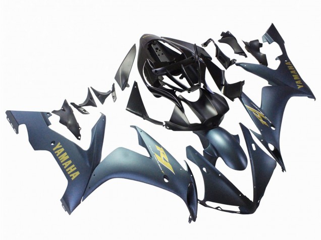 2004-2006 Dark Blue Gold Decals Yamaha YZF 1000 R1 Motorcycle Fairings UK