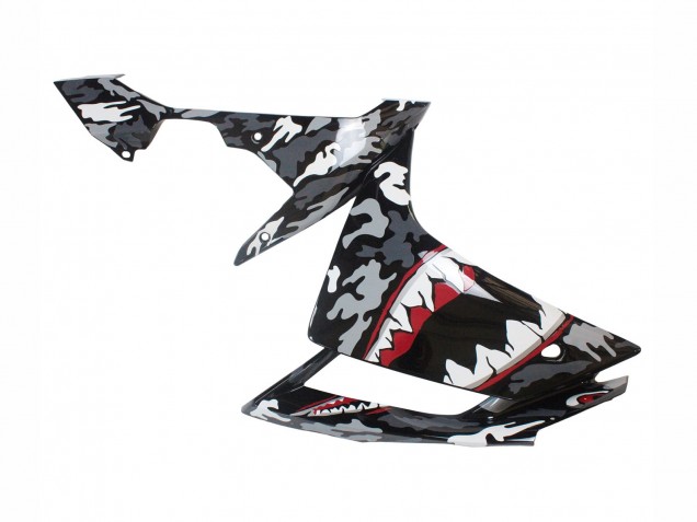 2007-2008 Grey White Camouflage Shark Yamaha YZF 1000 R1 Motorcycle Fairings UK