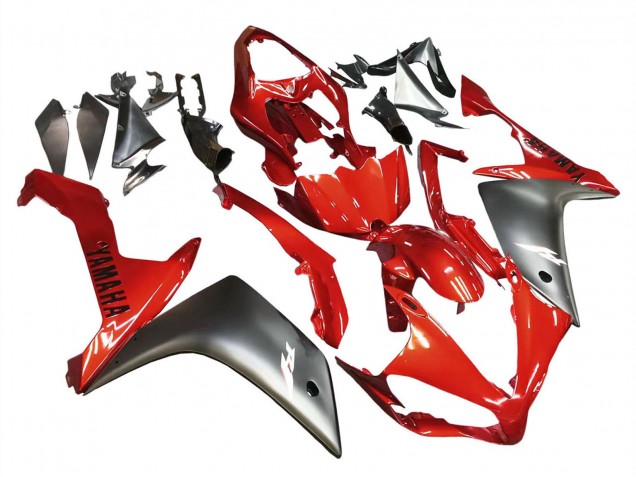 2007-2008 Red Matte Black Yamaha YZF 1000 R1 Motorcycle Fairing UK