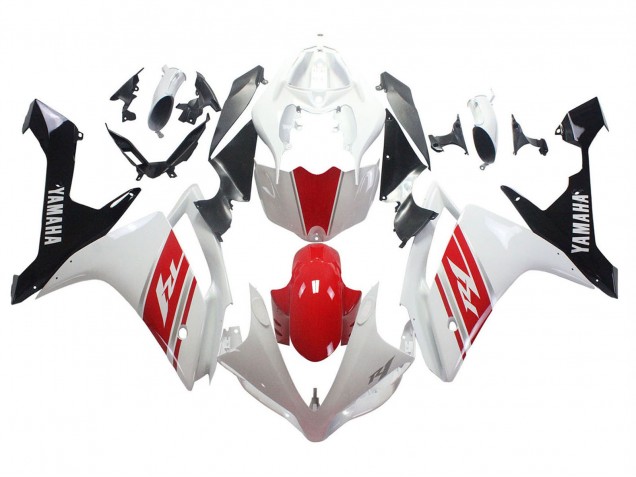 2007-2008 White Red Black Yamaha YZF 1000 R1 Motorcycle Fairing UK