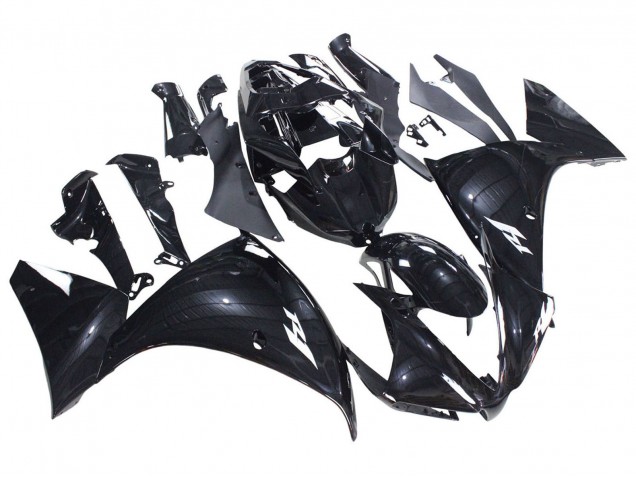 2012-2014 Glossy Black Yamaha YZF 1000 R1 Motorcycle Fairings UK