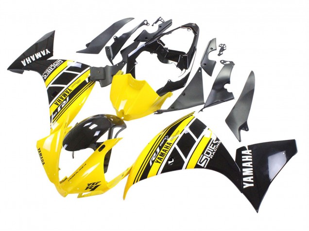 2012-2014 Yellow White Black Yamaha YZF 1000 R1 Motorcycle Fairings UK