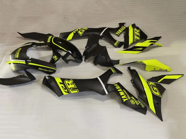 2020-2025 Glossy Black Fluorescent Yellow Yamaha YZF 1000 R1 Motorcycle Fairings UK