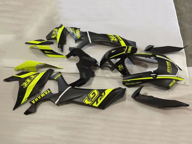 2020-2025 Glossy Black Fluorescent Yellow Yamaha YZF 1000 R1 Motorcycle Fairings UK