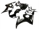 2003-2004 Glossy Black White Decals Yamaha YZF R6 Motorcycle Fairings UK