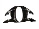 2003-2004 Glossy Black White Decals Yamaha YZF R6 Motorcycle Fairings UK