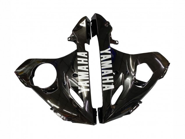 2006-2009 Glossy Black White Decals Yamaha YZF R6S Motorcycle Fairings UK