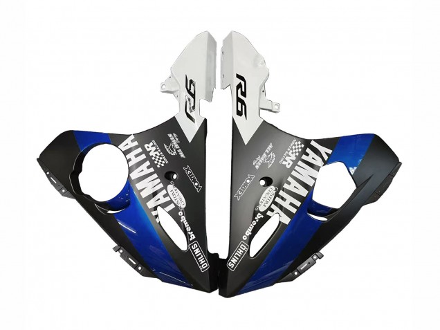 2006-2009 Blue White Glossy Black Yamalube Yamaha YZF R6S Motorcycle Fairings UK