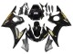 2006-2009 Glossy Black Gold Decals Yamaha YZF R6S Motorcycle Fairings UK