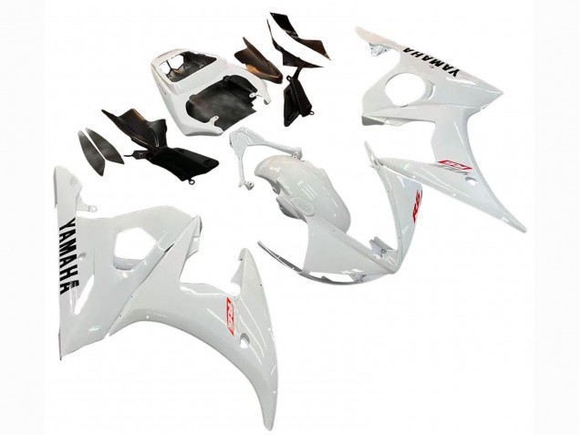 2006-2009 White Yamaha YZF R6S Motorcycle Fairing Kits UK