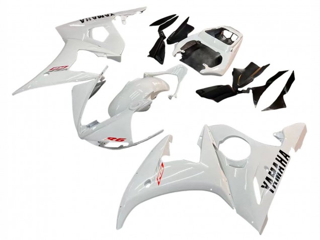 2006-2009 White Yamaha YZF R6S Motorcycle Fairing Kits UK